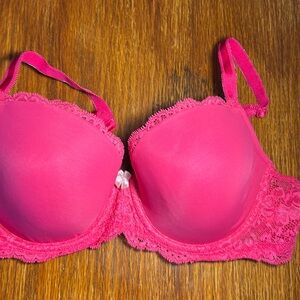 3/$25 Victoria Secret Dream Angels Lined Demi Underwire Pink Bra. Sz 34D
